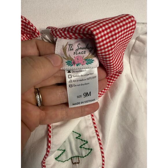 The smocking place emboridered collared christmas tree bubble 9m - Picture 2 of 4